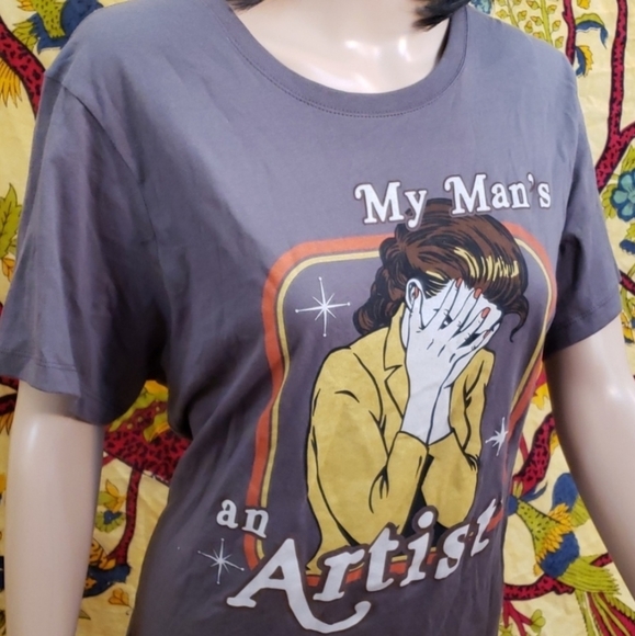 Black Matter My Man's an Artist Pulp Fiction tee 2X - Picture 5 of 6